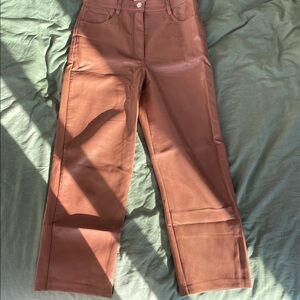 Wilfred Blush Leather Trousers
